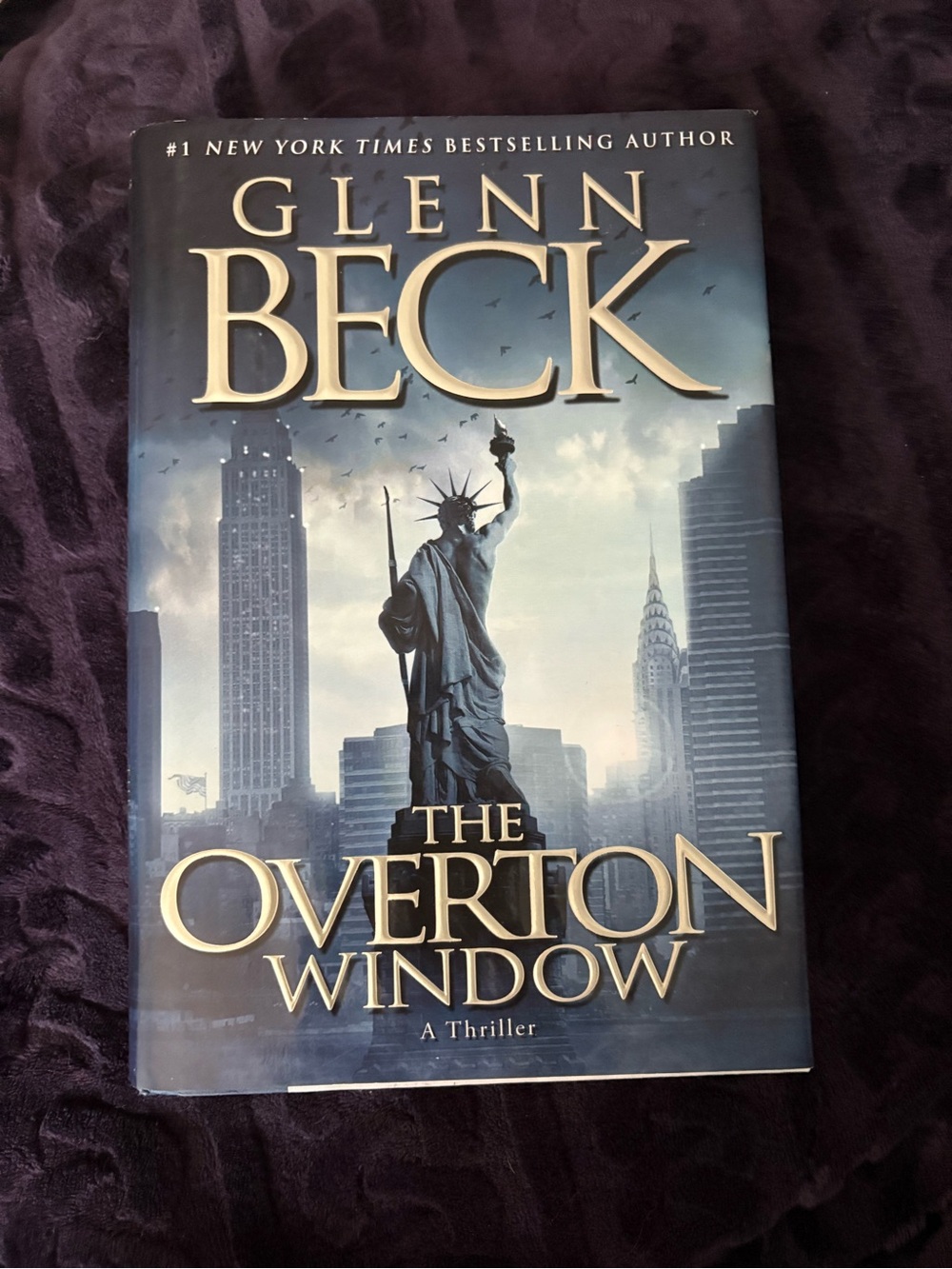 Glenn Beck "The Overton Window" Hardcover Book - Blue Cover